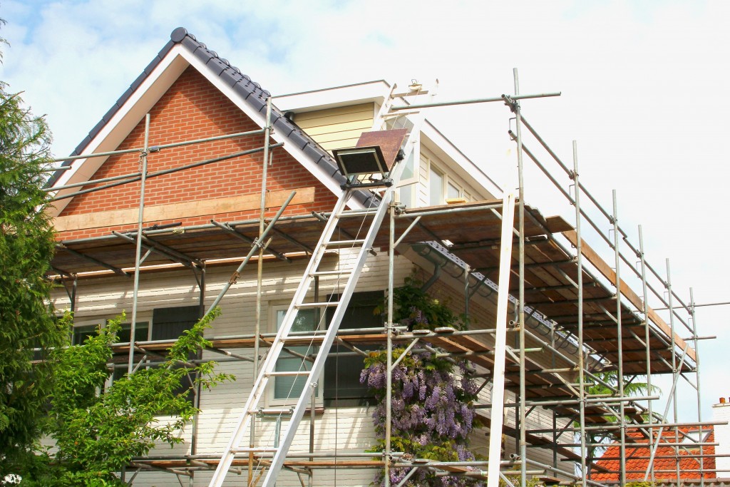 Exterior renovation of a modern house