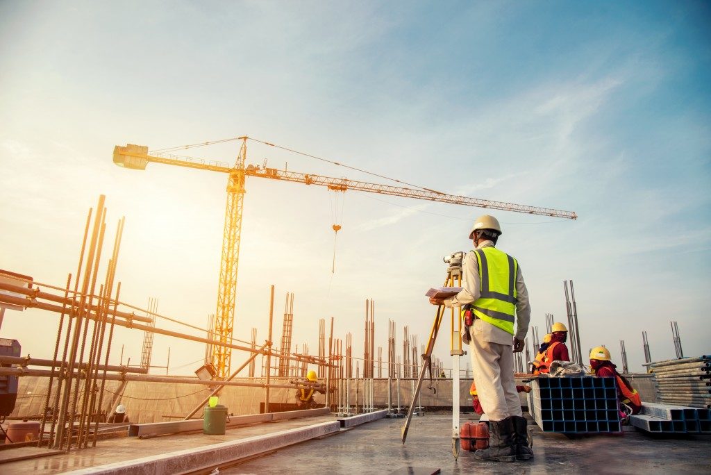 engineer in construction site