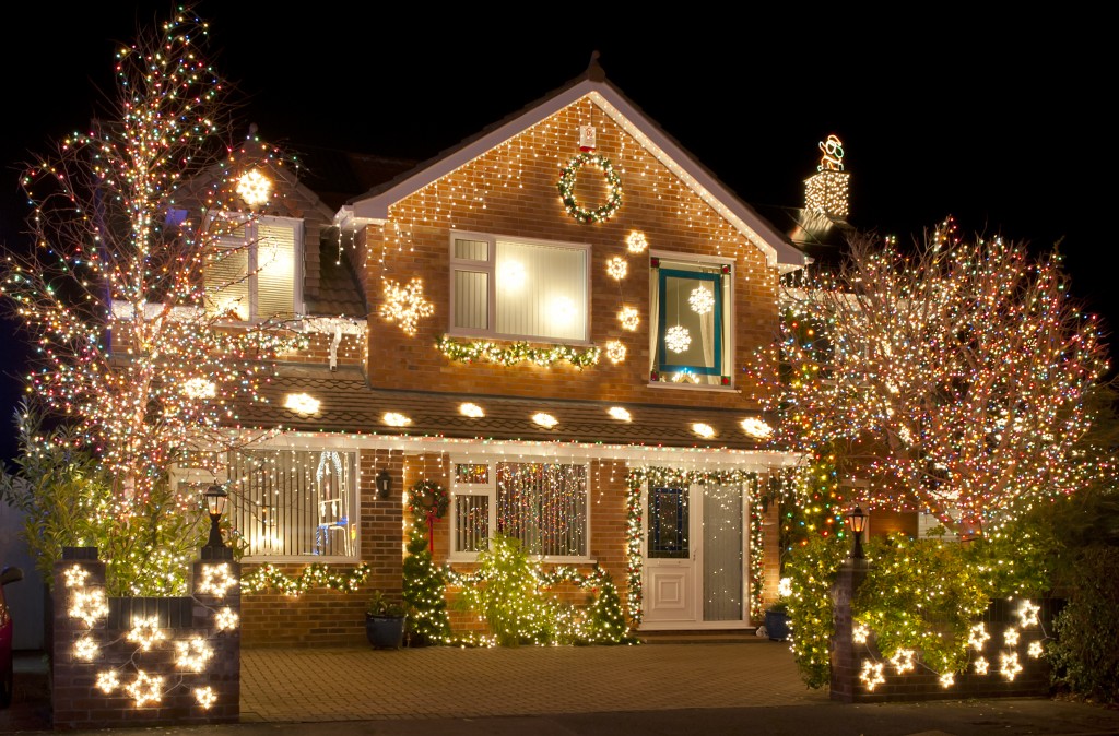 holiday themed house