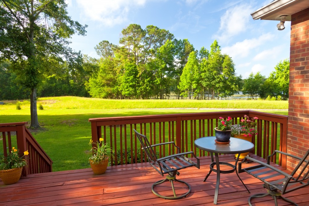 backyard deck