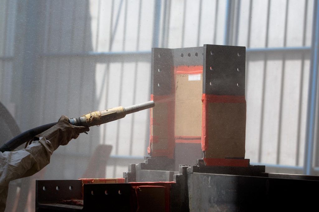 Sandblasting workshop