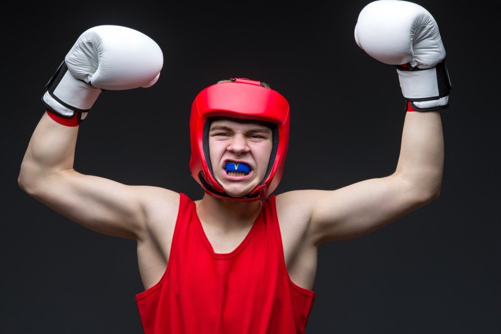 boxer with attire
