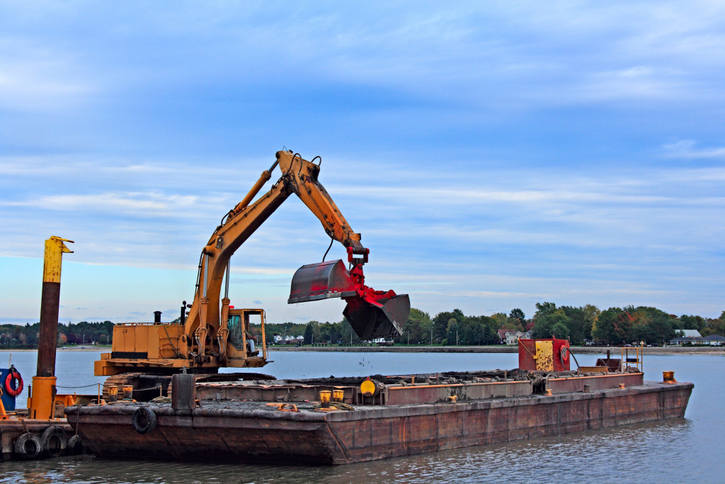 a pile driver on a project 