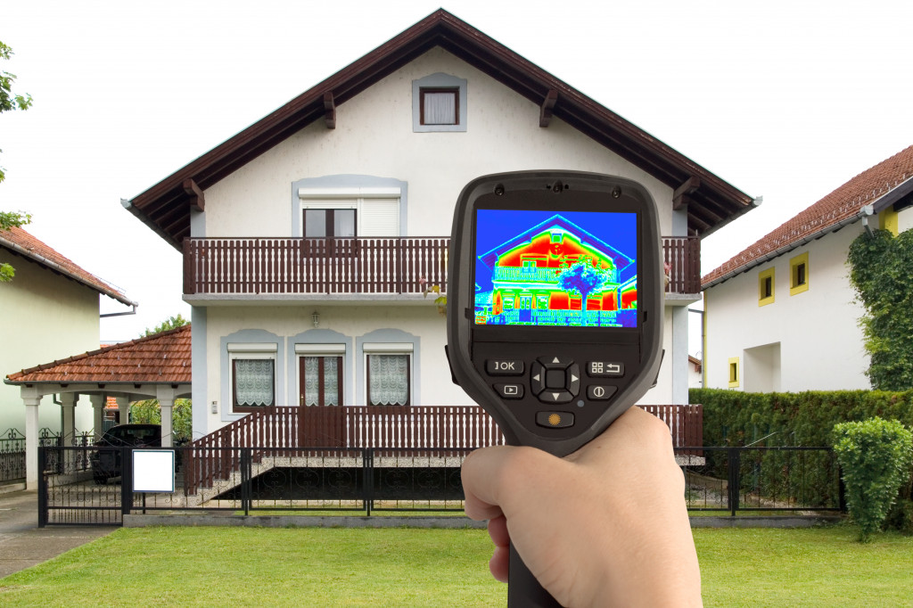 Homeowners can check for heat loss in the house using a thermal camera.