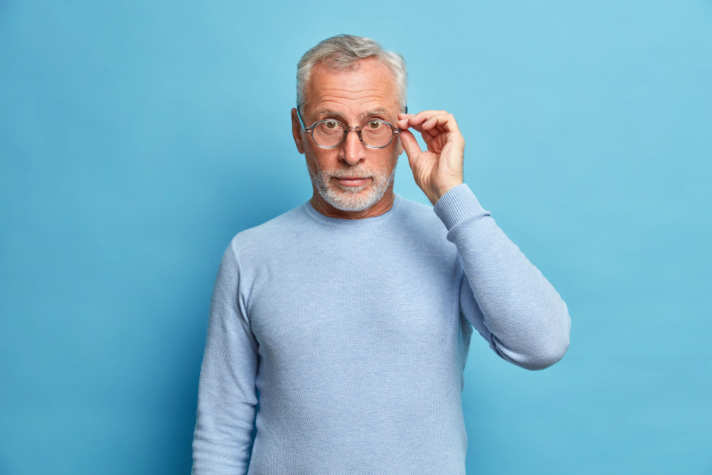 Employee having vision problems and got glasses for it