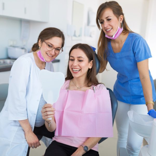 dental patient happy with dentist