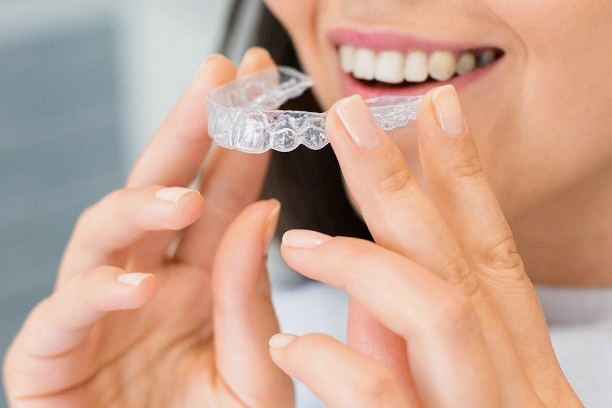 woman and Invisalign